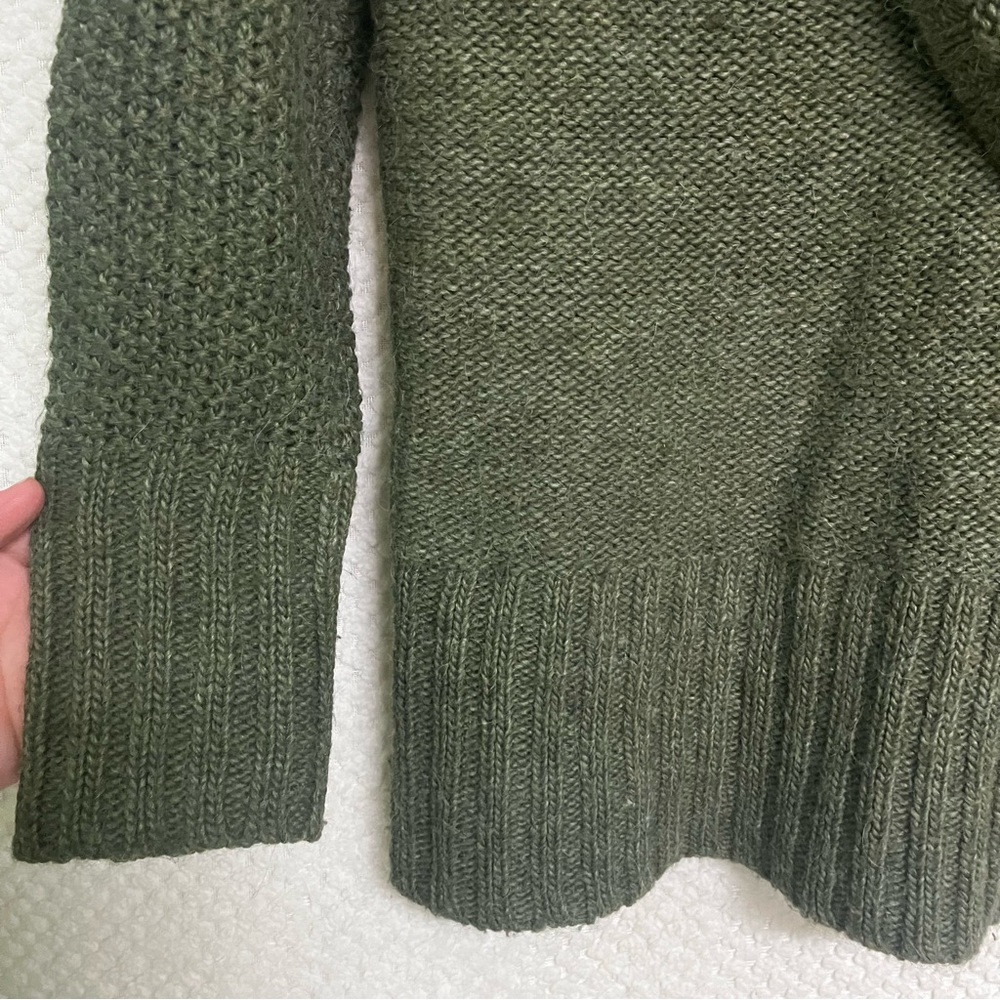 Ann Taylor LOFT Wool Alpaca Blend Sweater Shawl Collar Pullover Large - Picture 5 of 9